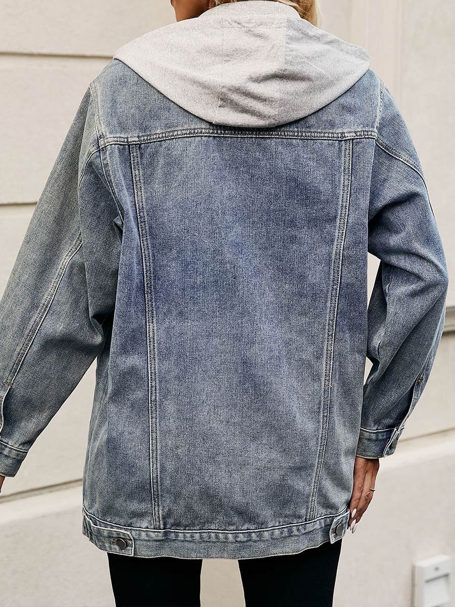 Dames Retro Classic Losse Denim Jas Top