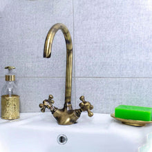 Load image into Gallery viewer, Single Hole Bathroom Faucet - Oil Bronze Bathroom Faucet