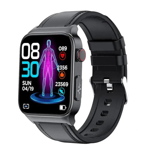 E500 Smartwatch: Blood Glucose & ECG Heart Monitoring, IP68 Waterproof