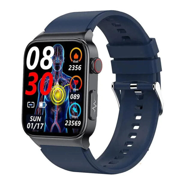 E500 Smartwatch: Blood Glucose & ECG Heart Monitoring, IP68 Waterproof