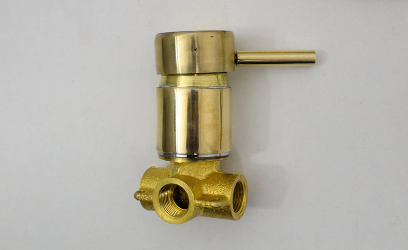 Antique Brass Tub Filler - Wall Mount Tub Faucet