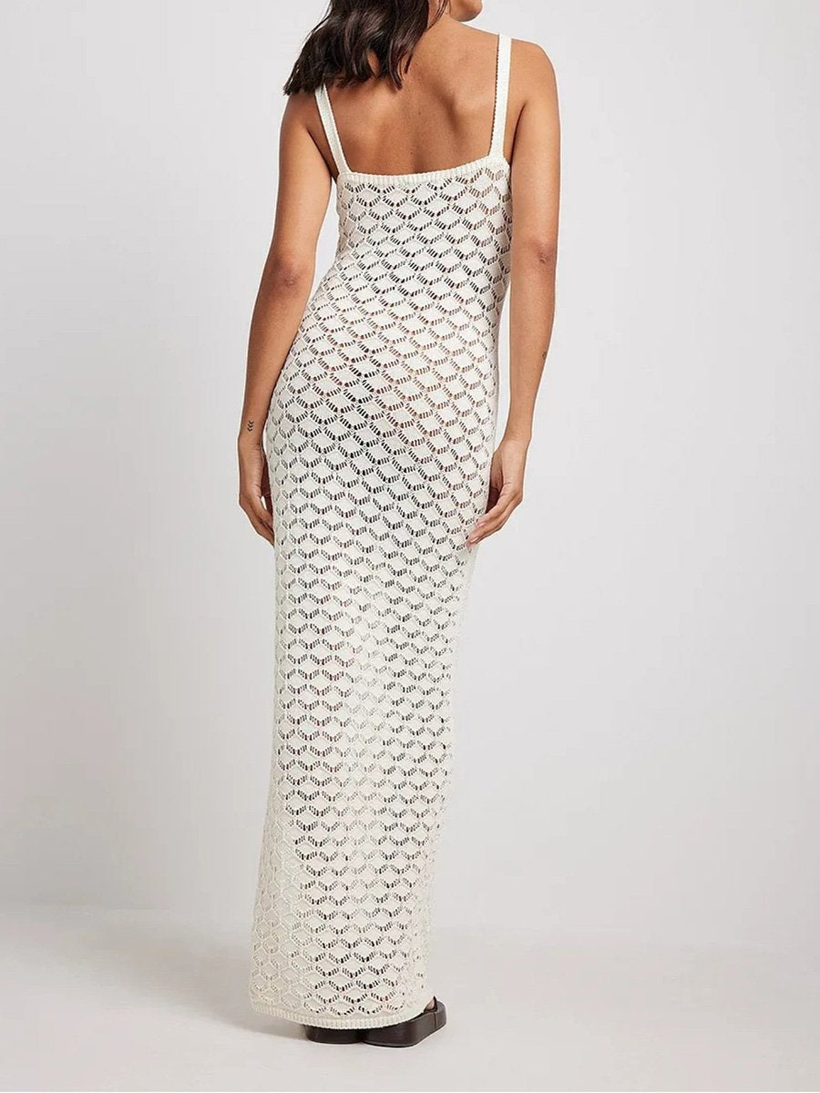 Gebreide rok met holle sling voor dames 