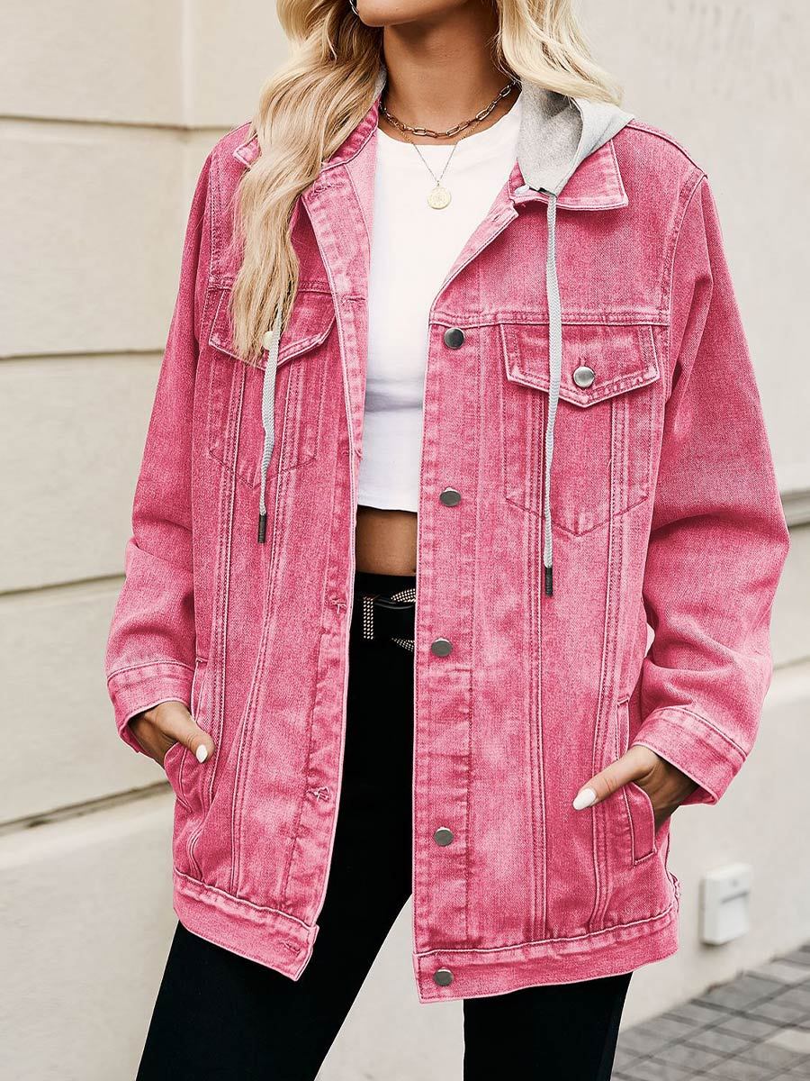 Dames Retro Classic Losse Denim Jas Top 