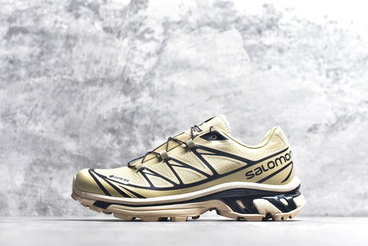 Salomon XT-6 Gore-Tex – Waterproof Retro Trail Running Shoe | Khaki / Brown