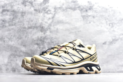 Salomon XT-6 Gore-Tex – Waterproof Retro Trail Running Shoe | Khaki / Brown