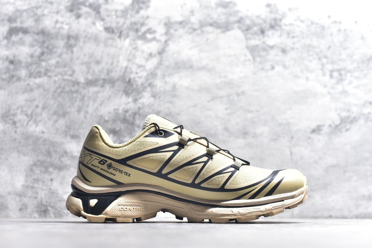 Salomon XT-6 Gore-Tex – Waterproof Retro Trail Running Shoe | Khaki / Brown