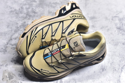 Salomon XT-6 Gore-Tex – Waterproof Retro Trail Running Shoe | Khaki / Brown