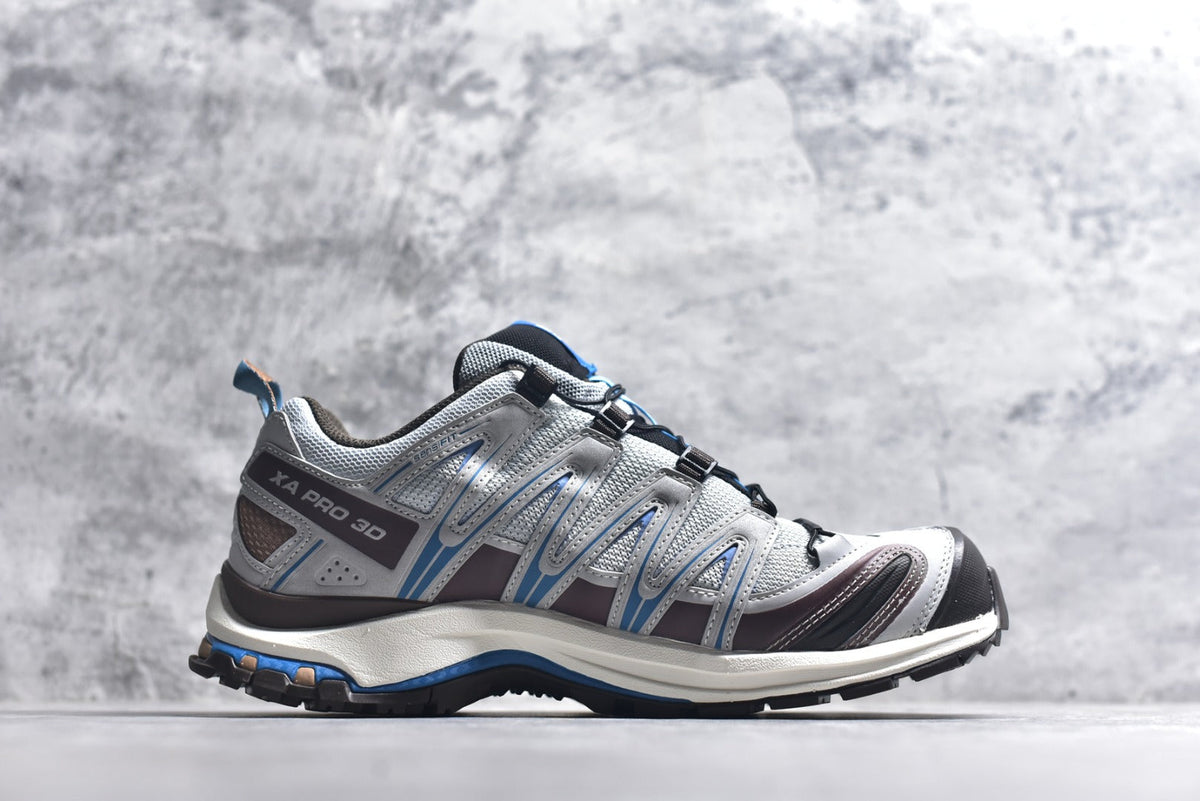 Salomon XA Pro 3D Lightweight Outdoor Technical Shoe – Unisex Grey/Blue | Style No. 454735