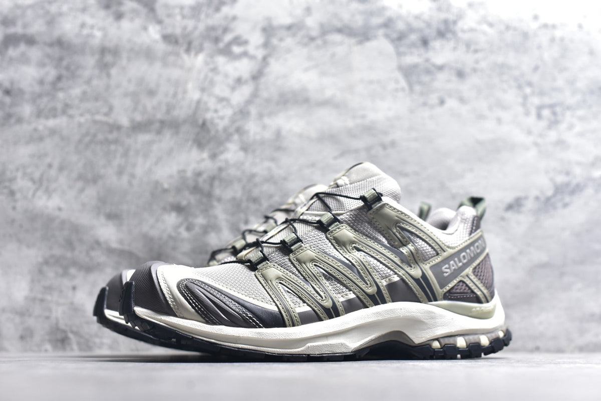Salomon XA Pro 3D Lightweight Outdoor Technical Shoe – Unisex Grey/Green | Style No. 454852
