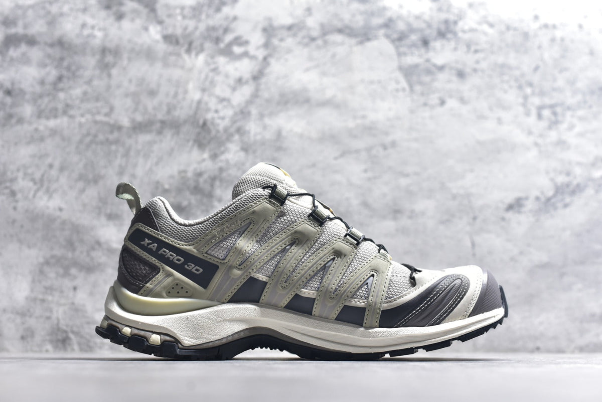 Salomon XA Pro 3D Lightweight Outdoor Technical Shoe – Unisex Grey/Green | Style No. 454852