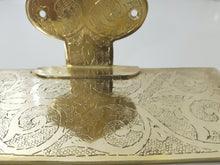 Load image into Gallery viewer, Brass shelves; Hammered /Engraved / Simple brass shelves; wall mounted bathroom accessories