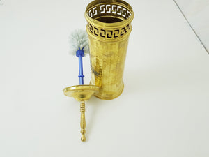 Handcrafted Brass Toilet Brush and Holder bathroom; Toilet Bowl Brush For Storage Organization Toilet Bowl cleaner Bathroom Accessories