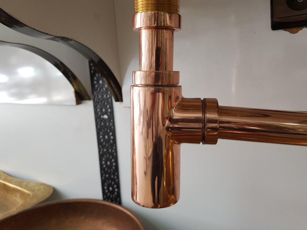Solid Copper  Sink Stopper - sink strainer - Copper Pop Up Drain - solid  copper sink Trap;