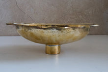 Load image into Gallery viewer, Antique Solid Brass Sink, Unlacquered Exposed Oval Bathroom Sink, Bathroom Vessel sink