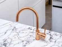 Load image into Gallery viewer, Copper Kitchen Mixer Tap, Moroccan copper faucet, copper faucet