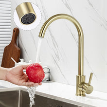 Load image into Gallery viewer, Kitchen Tap, Kitchen vanity, Brass Bridge Faucet, Brass Faucets, Brass Faucet, Brass Tap, Kitchen Faucet, Sink Faucet, Sink Tap