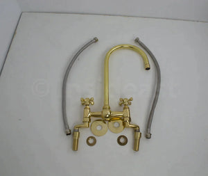 Bridge Faucet - Antique Brass Bridge Faucet