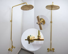 Load image into Gallery viewer, Brass Shower -Unlacqured Brass Shower Fixtures