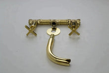 Load image into Gallery viewer, antique brass wall mount faucet - brass wall mount bathroom faucet