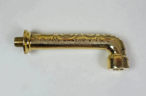 Brass Bathroom Faucet - Antique Brass Wall Mount Faucet