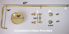Load image into Gallery viewer, Antique Brass Shower Fixtures -  Brass Shower System