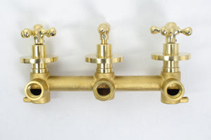 Antique Brass Shower Fixtures - Brass Shower Set