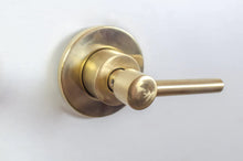 Load image into Gallery viewer, Brushed Brass Bathroom Faucet - Wall Mount Bathroom Faucet