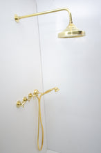 Load image into Gallery viewer, Brass Shower Fixtures - Dual Shower Head