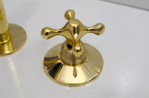 Widespread Brass Bathroom Faucet - Unlacquered Brass Bathroom Faucet