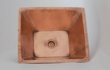 Load image into Gallery viewer, Drop-in / Undermount Copper Sink ,  Hammered Sink 16&quot;x14&quot;