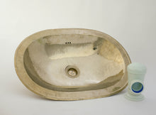 Load image into Gallery viewer, Handcrafted Oval Drop-in Bathroom Sink