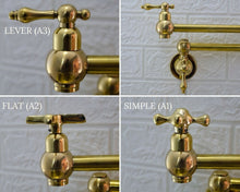 Load image into Gallery viewer, Unlacquered Brass Pot Filler