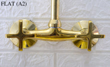 Load image into Gallery viewer, Wall Mount Bridge Faucet - Brass Bridge Faucet