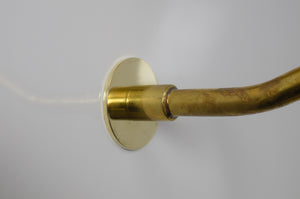 Antique Brass Tub Filler - Wall Mount Tub Faucet