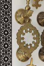 Load image into Gallery viewer, Unlaquered Brass Vintage Moroccan Hand Door Knocker , handcrafted Morocco Door Knocker