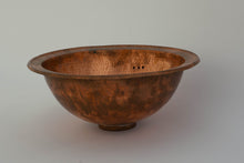 Load image into Gallery viewer, Round Hammered Copper Drop-in Sink