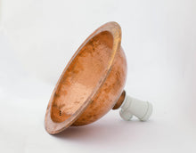 Load image into Gallery viewer, Round Hammered Sink , Vintage Copper Drop-in Sink , Diameter 17 - 5/8 &quot;