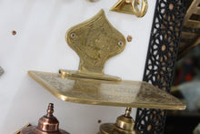 Load image into Gallery viewer, Handmade Embossed Brass Wall Mounted Brass Moroccan Shelf for Bathroom or Kitchen - Moroccan Shelf