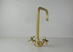 Single Hole Bathroom Faucet - Antique Brass Bathroom Faucet