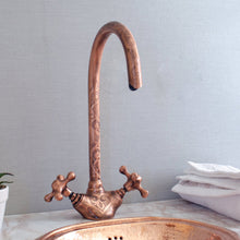 Load image into Gallery viewer, Single Hole Bathroom Faucet - Copper Bathroom Sink Faucet