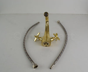 Brass Single Hole Bathroom Faucet - Unlacquered Brass Faucet