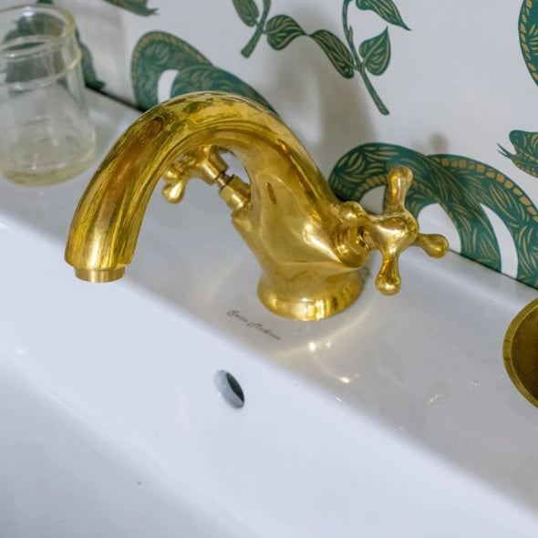 Brass Single Hole Bathroom Faucet - Bath Vanity Faucet