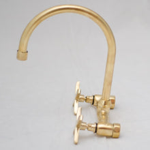 Load image into Gallery viewer, Unlacquered Brass Bathroom Faucet - Bathroom Sink Faucet