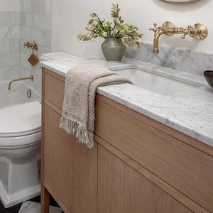 Unlacquered Brass Bathroom Sink Wall Mount Faucet