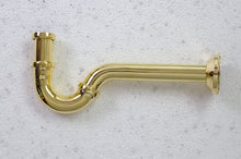 Load image into Gallery viewer, Unlacquered Brass Bathroom Trap - Solid Brass Pop-up Drain