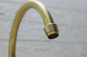 Unlacquered Brass Kitchen Faucet - Unlacquered Brass Bridge Faucet
