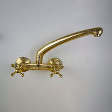 Load image into Gallery viewer, Unlacquered Brass Faucet - Wall Mount Tub Filler