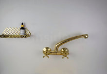 Load image into Gallery viewer, Unlacquered Brass Faucet - Wall Mount Tub Filler